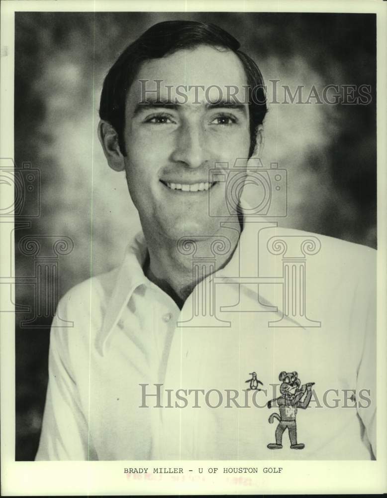 1977 Press Photo University of Houston golfer Brady Miller - hcs22051- Historic Images