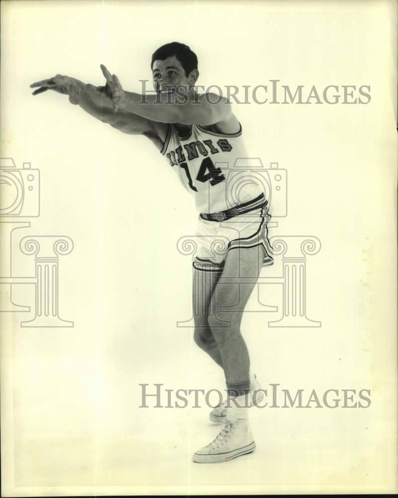 1969 Press Photo University of Illinois college basketball player Fred Miller- Historic Images