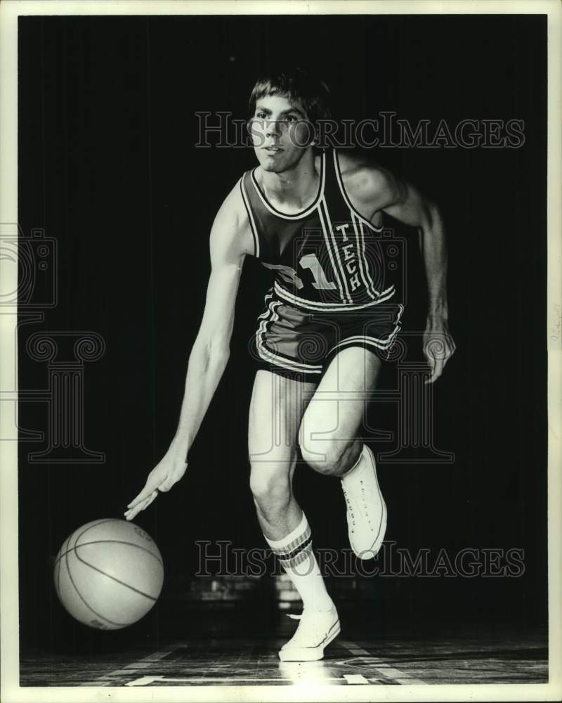 1983 Press Photo Texas Tech college basketball player Moore - hcs22124- Historic Images