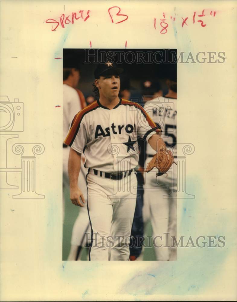 1989 Press Photo Houston Astros right-handed pitcher Mark Portugal - hcs22171- Historic Images