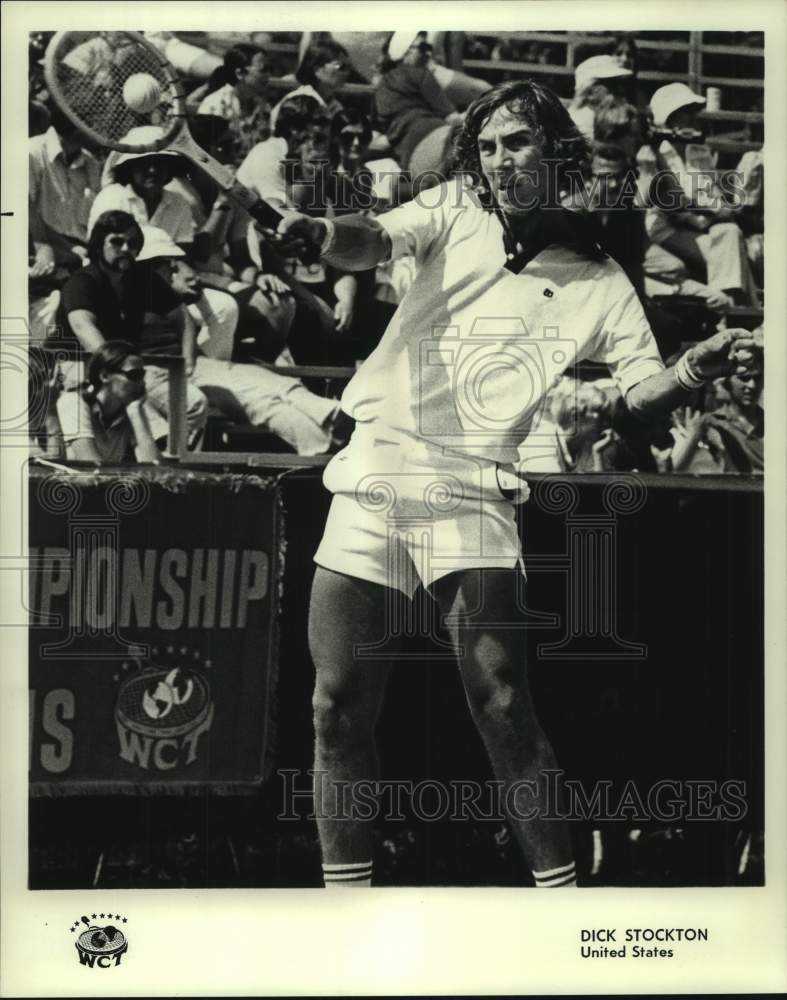1975 Press Photo Dick Stockton represents the US at World Championship of Tennis- Historic Images