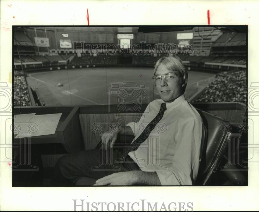 1982 Press Photo Houston Astros' assistant general manager Andy MacPhail- Historic Images