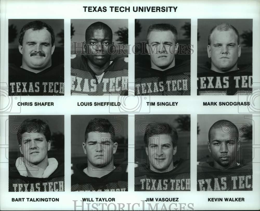 Press Photo Members of the Texas Tech University football team - hcs22744- Historic Images