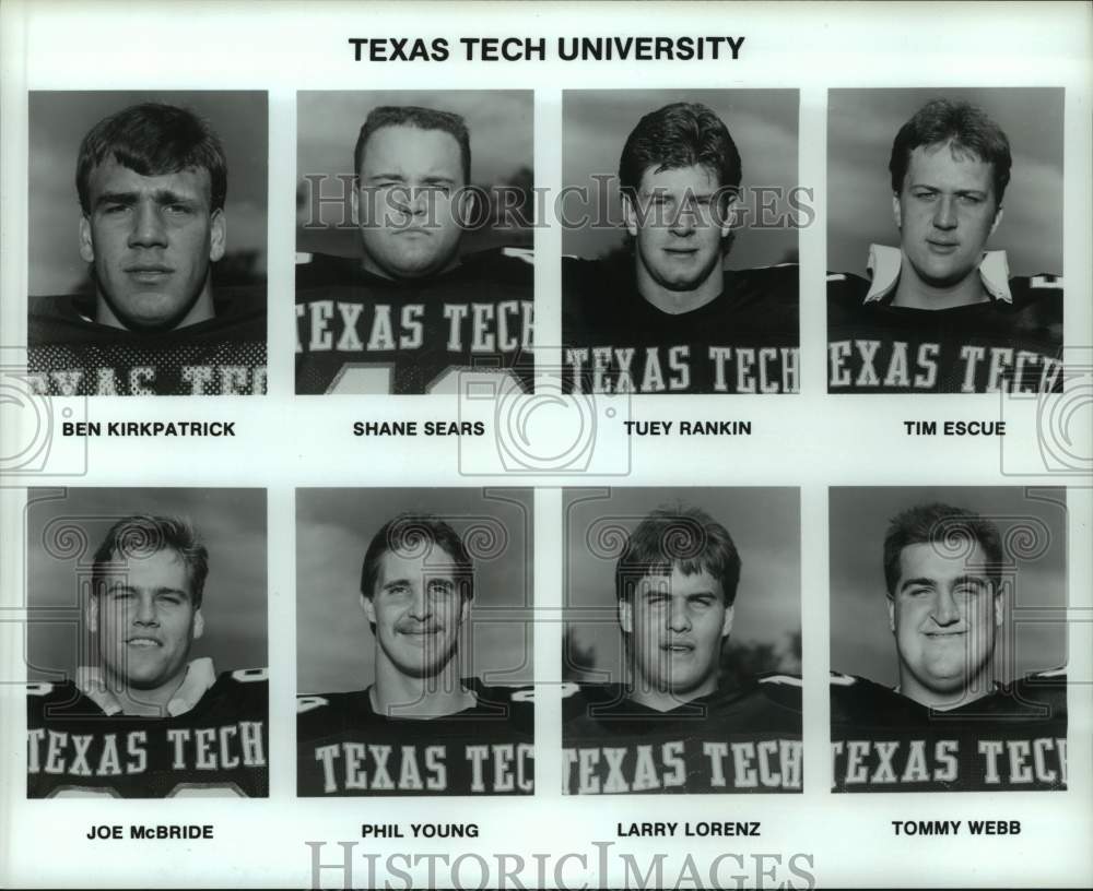 Press Photo Members of the Texas Tech University football team - hcs22754- Historic Images