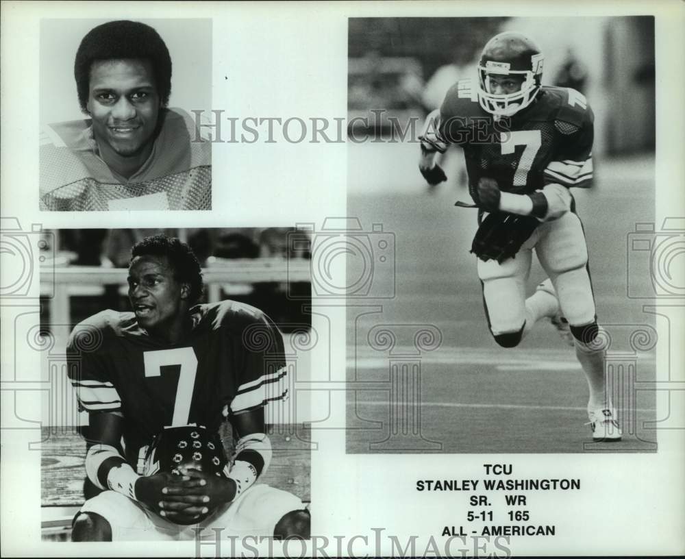 Press Photo Texas Christian college football player Stanley Washington- Historic Images