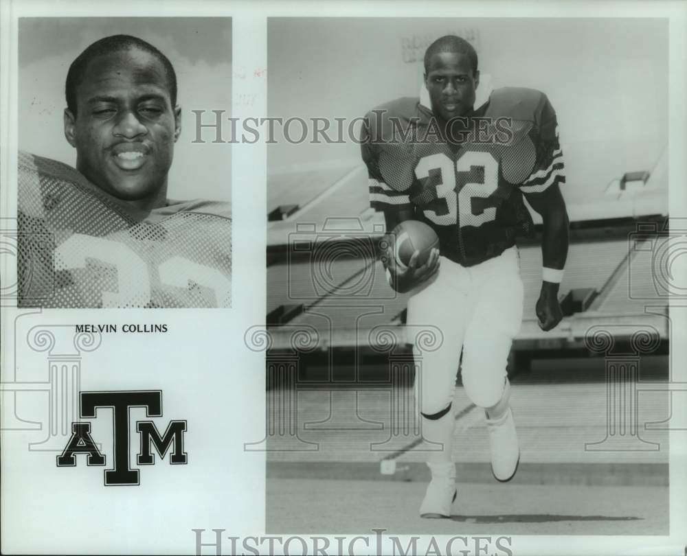 1988 Press Photo Texas A&amp;M college football player Melvin Collins - hcs22799- Historic Images