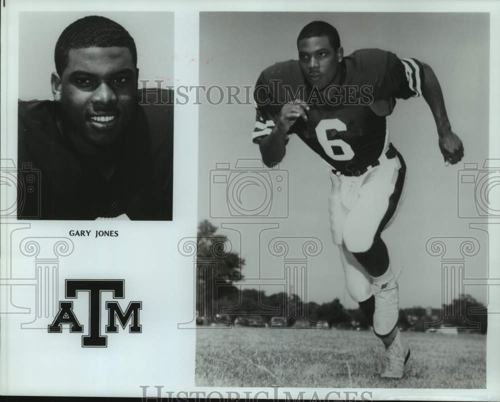 1988 Press Photo Texas A&amp;M college football player Gary Jones - hcs22801- Historic Images