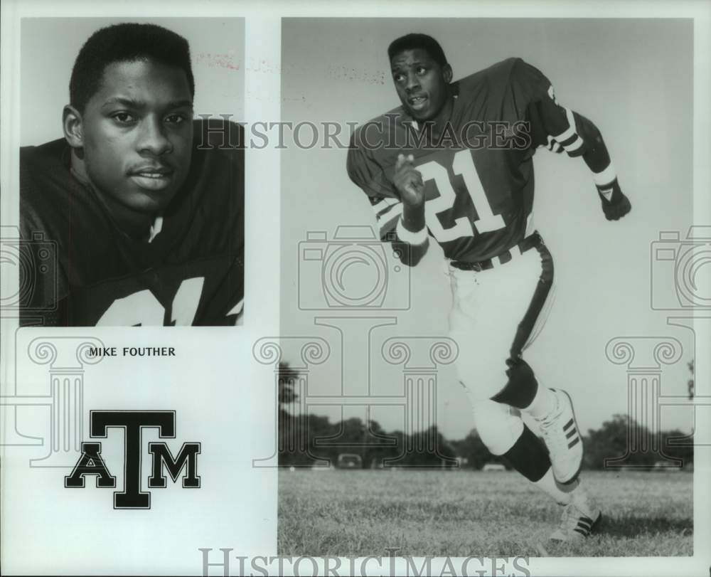 1988 Press Photo Texas A&amp;M college football player Mike Fouther - hcs22814- Historic Images