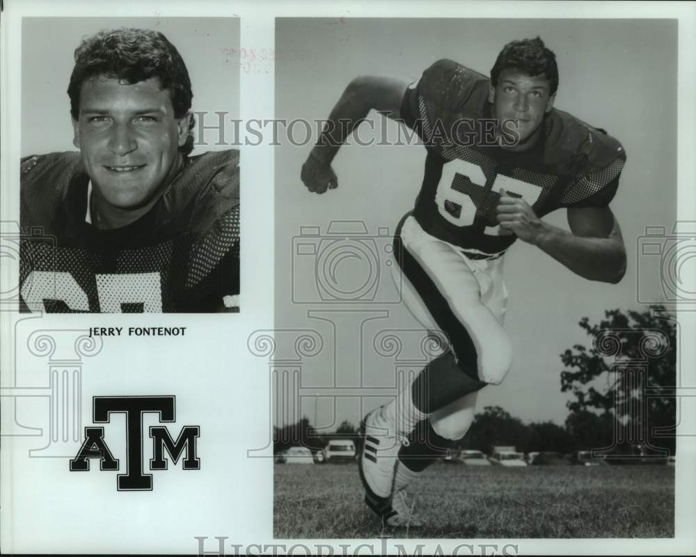 1988 Press Photo Texas A&amp;M college football player Jerry Fontenot - hcs22820- Historic Images