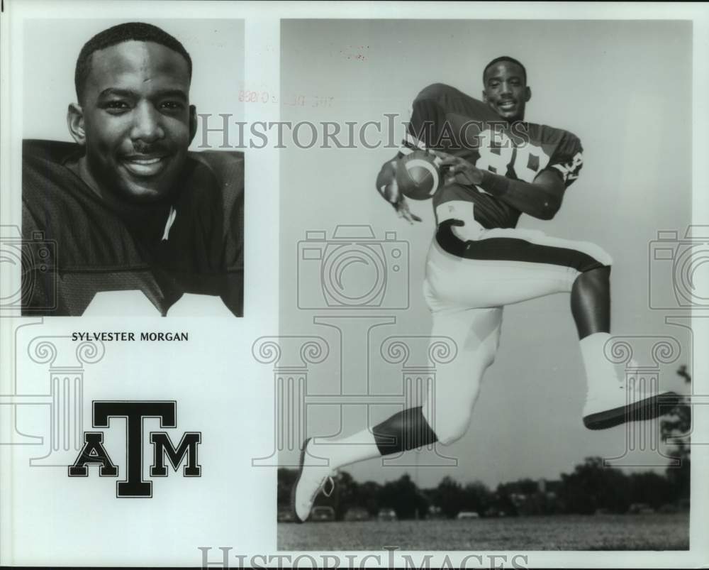 1988 Press Photo Texas A&amp;M college football player Sylvester Morgan - hcs22829- Historic Images