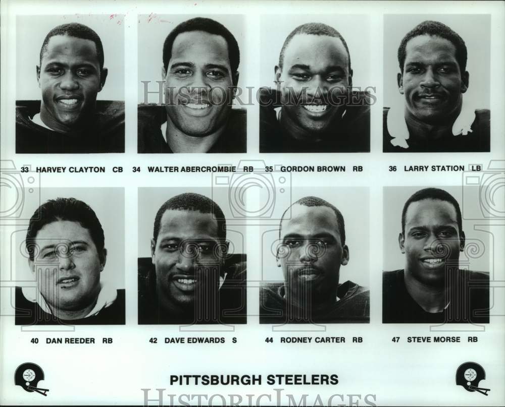 Press Photo Pittsburgh Steelers football head shots - hcs22885- Historic Images