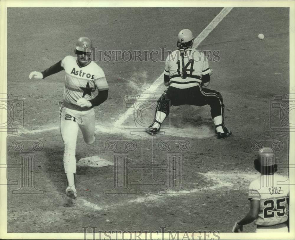 1979 Press Photo Houston Astros baseball player Terry Puhl vs. Pittsburgh- Historic Images