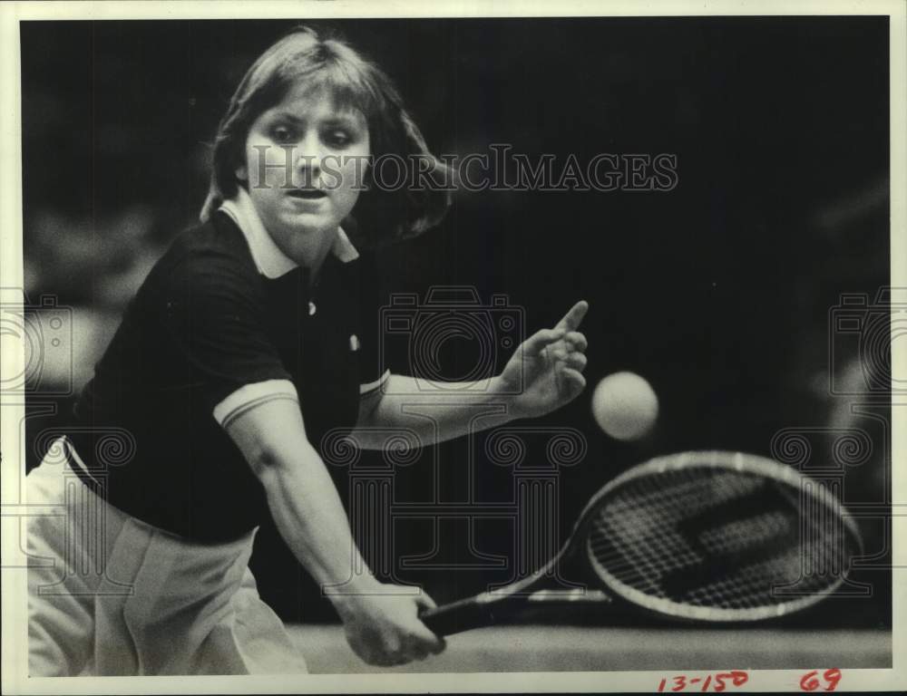 1985 Press Photo Mary Lou Piatek to compete in Virginia Slims tennis tourney- Historic Images