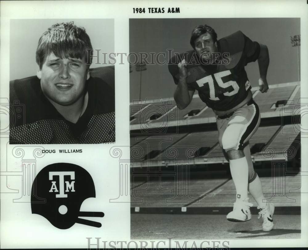 1984 Press Photo Texas A&amp;M Univ. football&#39;s Doug Williams, outside linebacker- Historic Images