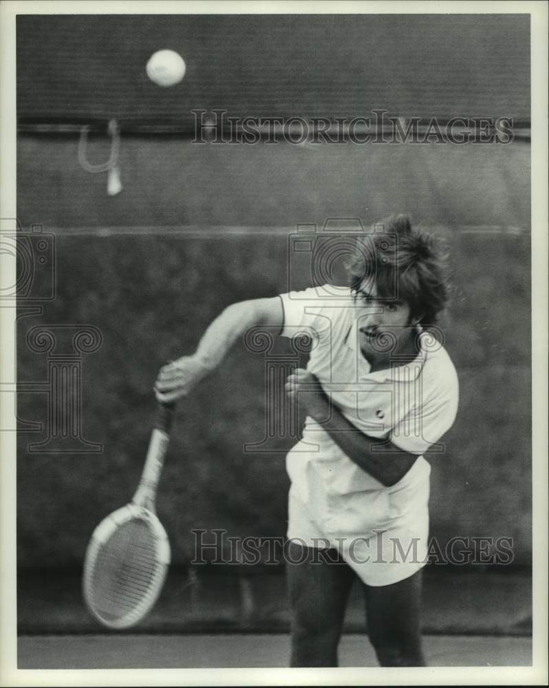 1973 Press Photo Tennis player Emilio Montano of Rice University, Houston- Historic Images