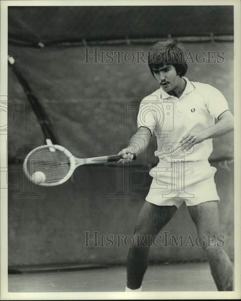 1973 Press Photo Tennis player Emilio Montano of Rice University, Houston- Historic Images