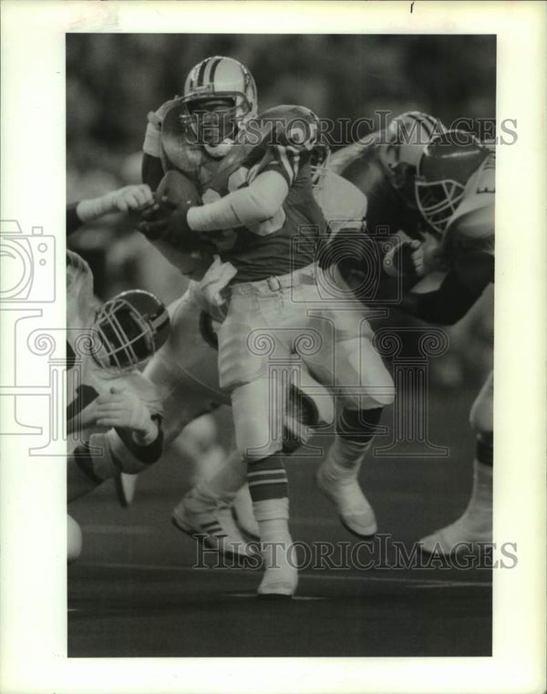 1988 Press Photo Houston Oilers football running back Mike Rozier ...