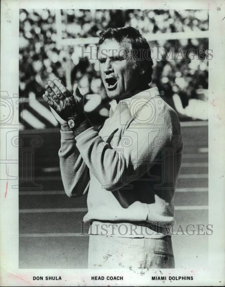 1983 Press Photo Miami Dolphins head Don Shula - hcs23221- Historic Images