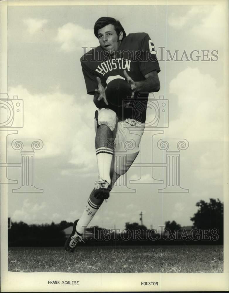 1973 Press Photo Frank Scalise, wide receiver for University of Houston football- Historic Images