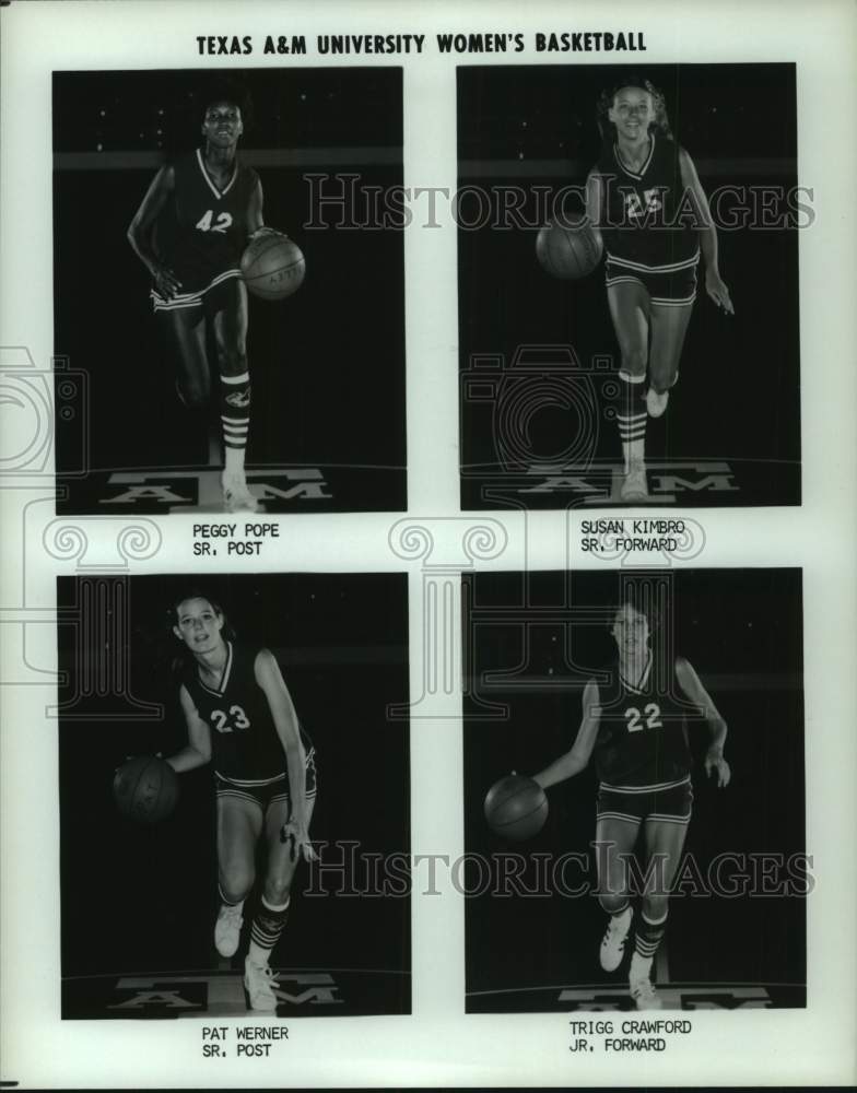 Press Photo Texas A&amp;M college basketball players - hcs23731- Historic Images