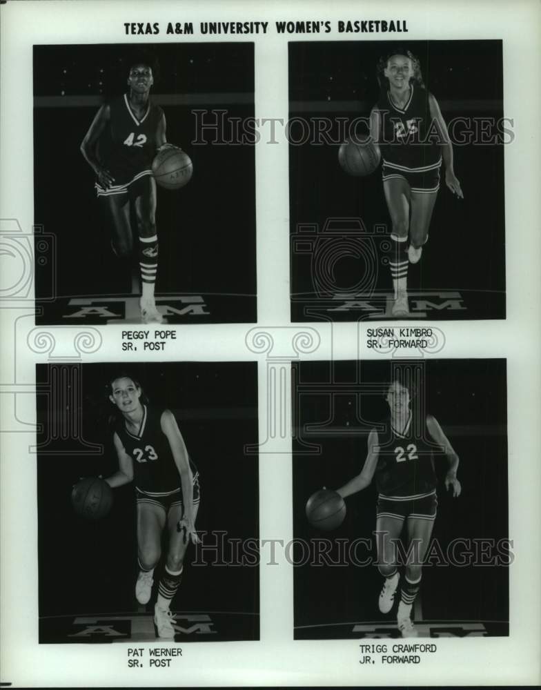 Press Photo Texas A&M college basketball players - hcs23731- Historic Images
