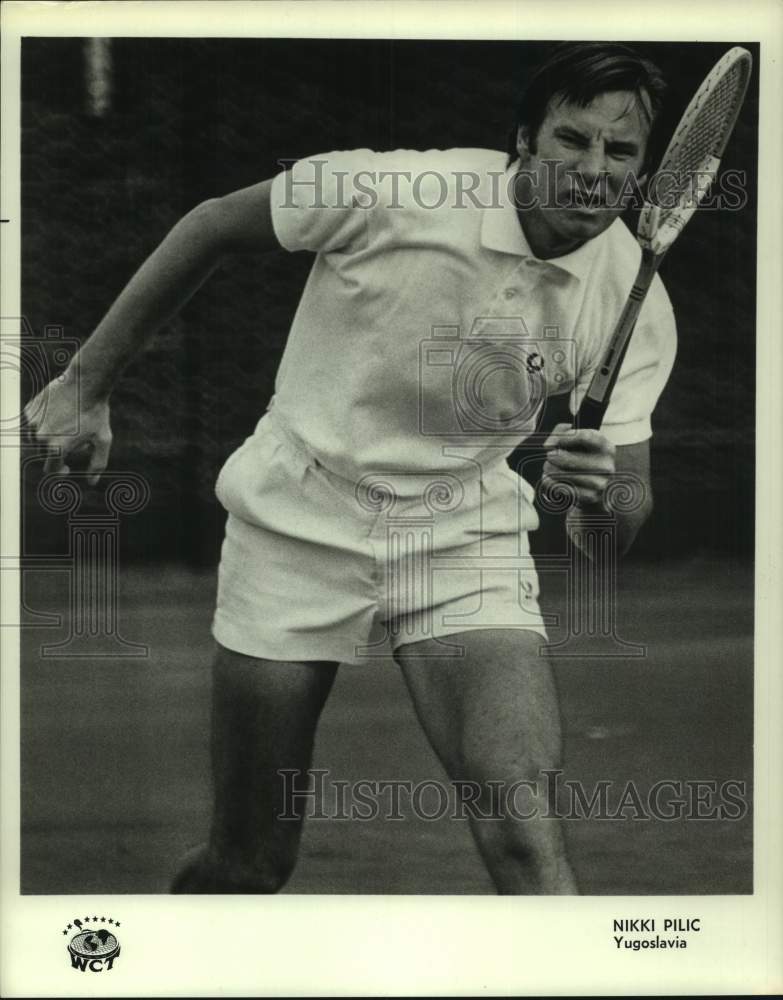 1975 Press Photo Croatian tennis&#39; Nikki Pilic, World Championship of Tennis- Historic Images