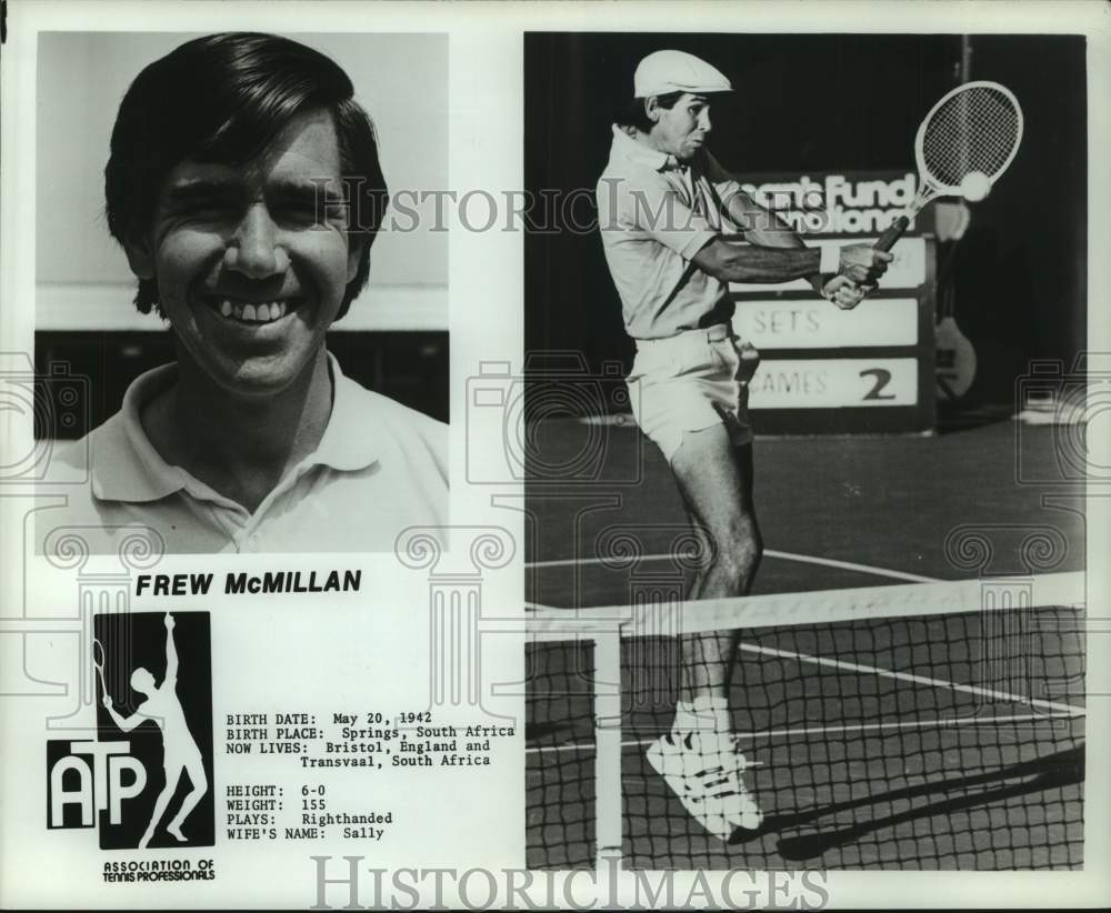 1978 Press Photo ATP Tour tennis player Frew McMillan - hcs23844- Historic Images