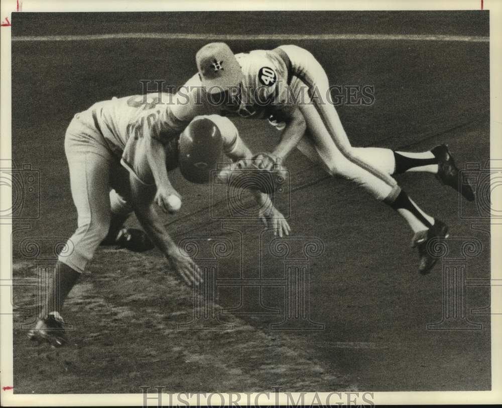 1972 Press Photo Houston Astros baseball player Roger Metzger vs. Cincinnati- Historic Images