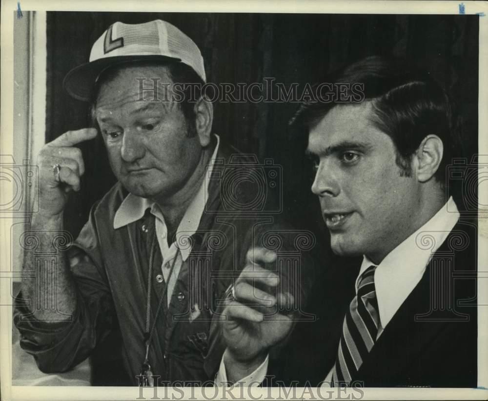 1972 Press Photo LSU college football Charles McClendon - hcs24237- Historic Images