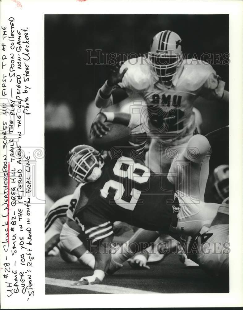1989 Press Photo Houston and Southern Methodist play college football- Historic Images