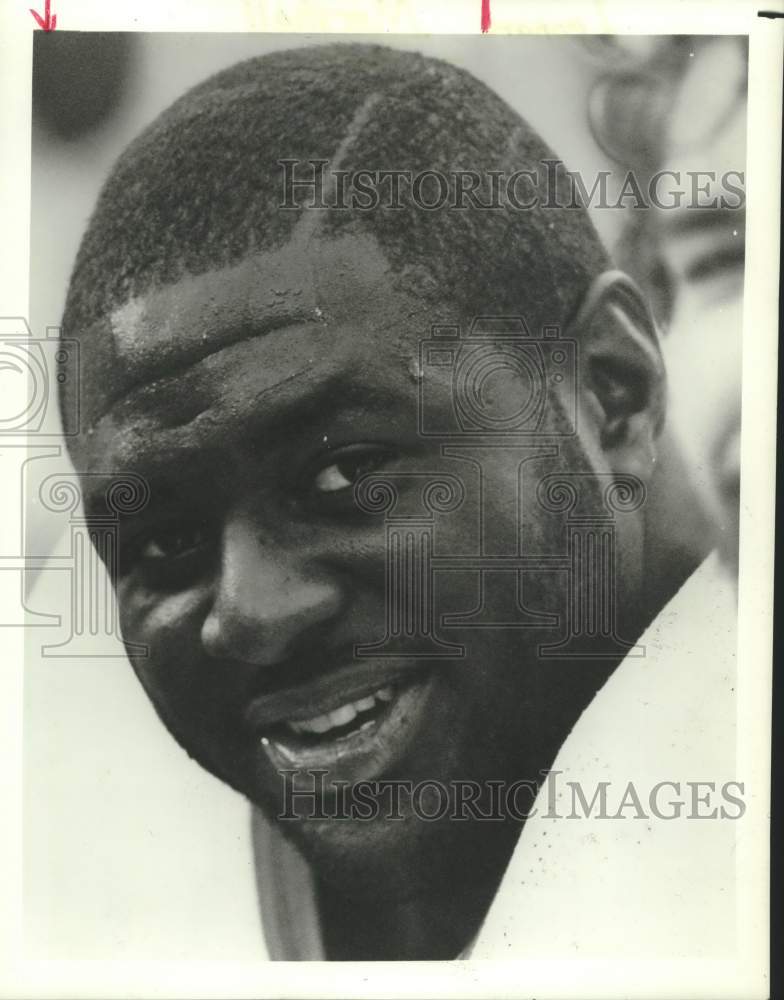 1985 Press Photo Leonard Marshall, defensive end for the New York Giants- Historic Images