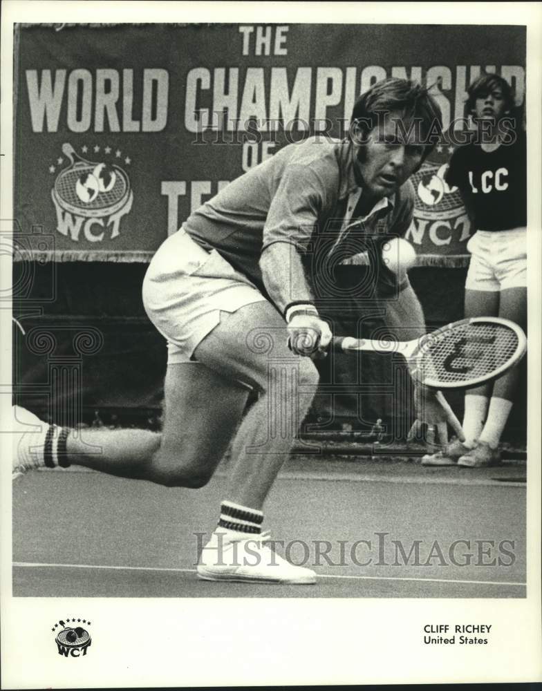 1975 Press Photo Cliff Richey, U.S., of the World Championship of Tennis tour- Historic Images