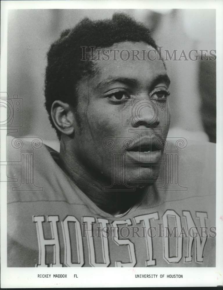 1979 Press Photo University of Houston football player Rickey Maddox - hcs24824- Historic Images