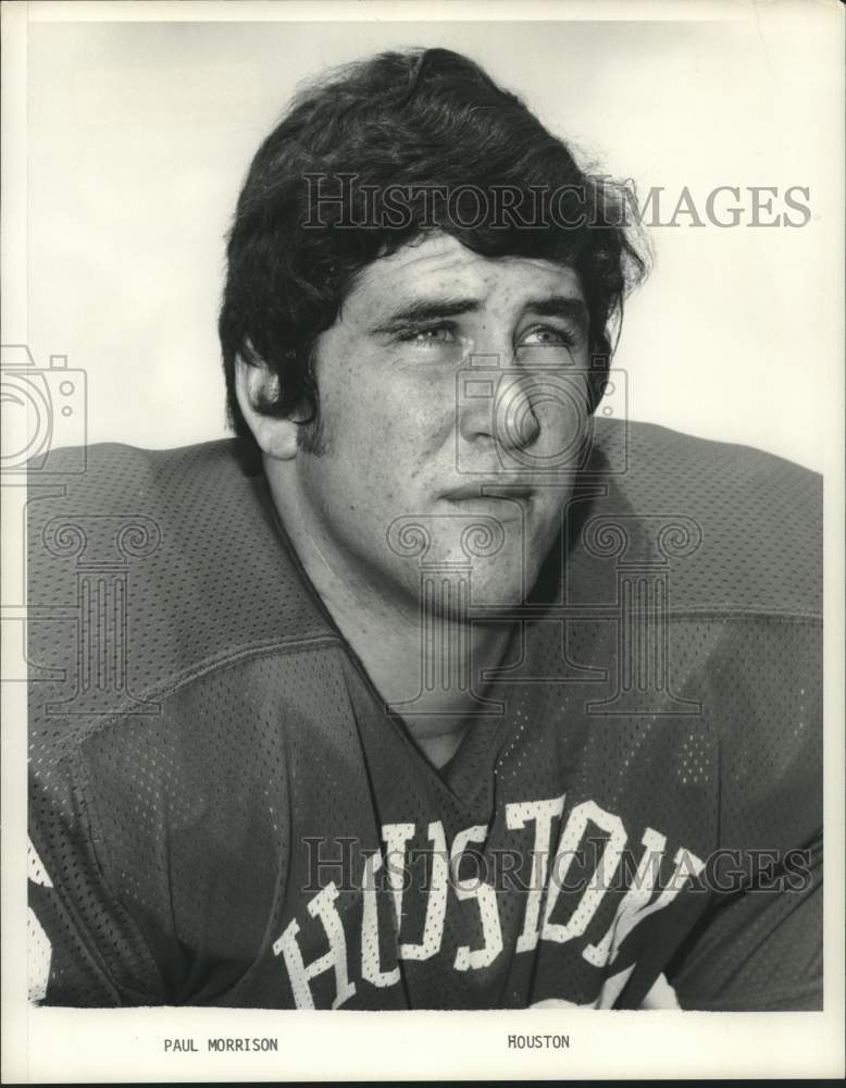 1972 Press Photo University of Houston football&#39;s Paul Morrison - hcs24849- Historic Images