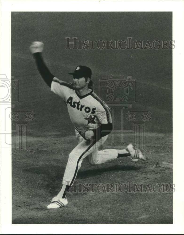 1982 Press Photo Houston Astros baseball pitcher pitcher Vern Ruhle in action- Historic Images