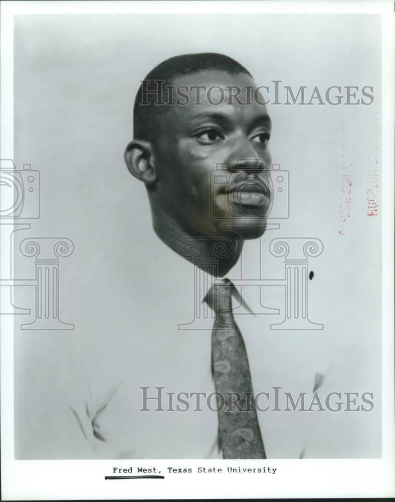 1990 Press Photo Fred West, Texas State University basketball - hcs25020- Historic Images