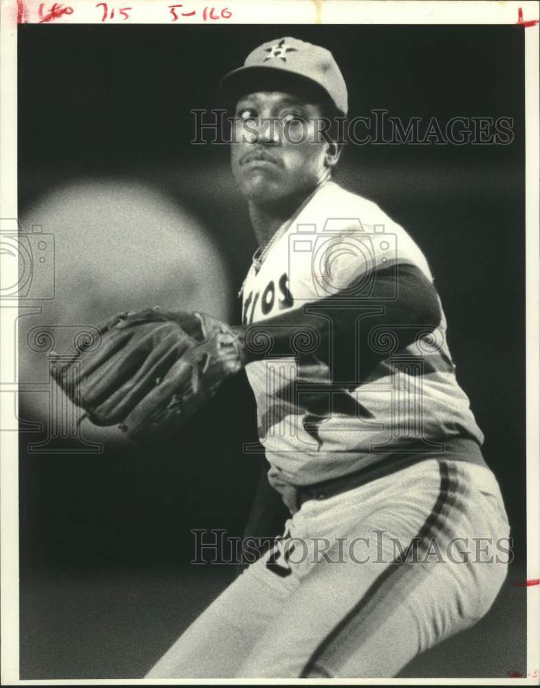 1979 Press Photo Houston Astros baseball pitcher JR Richard throws pitch- Historic Images