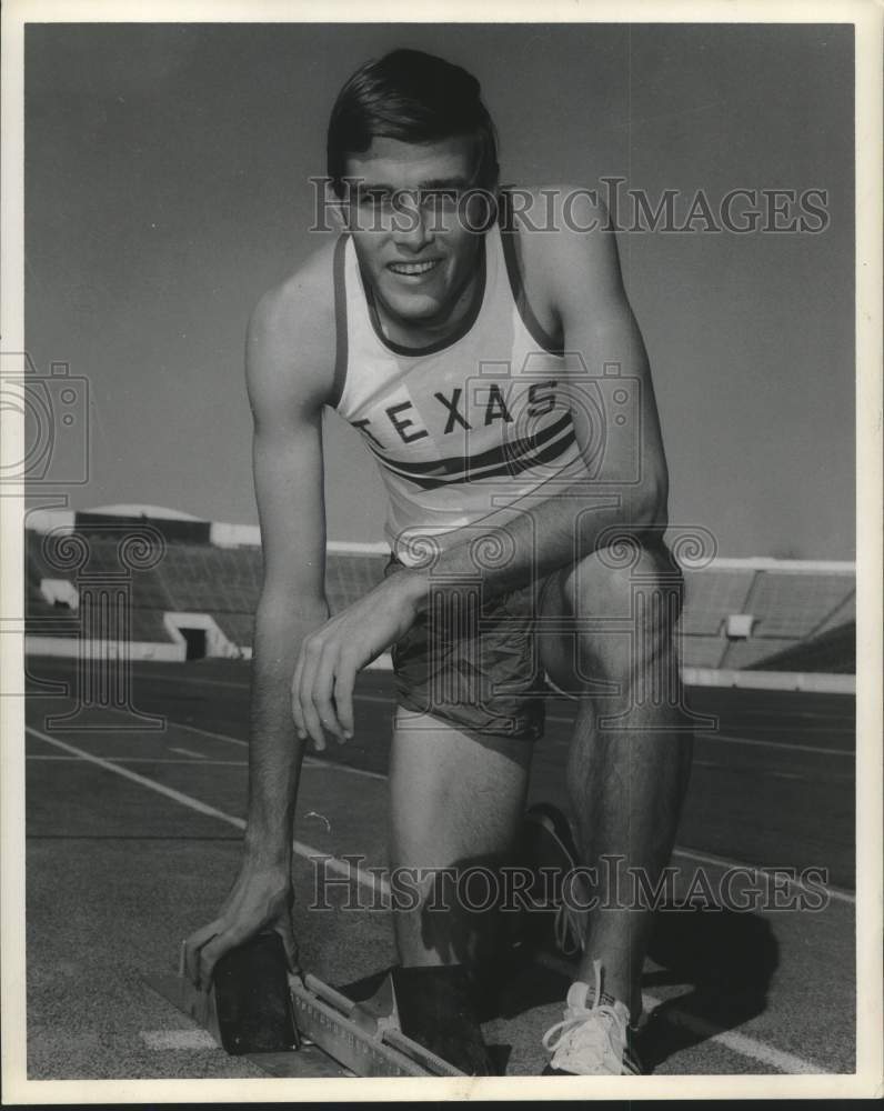 1971 Press Photo Texas track and field&#39;s 440-dash star Dave Horton - hcs25261- Historic Images