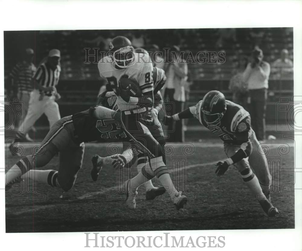 1978 Press Photo Kansas City Chiefs and San Diego Chargers play NFL football- Historic Images