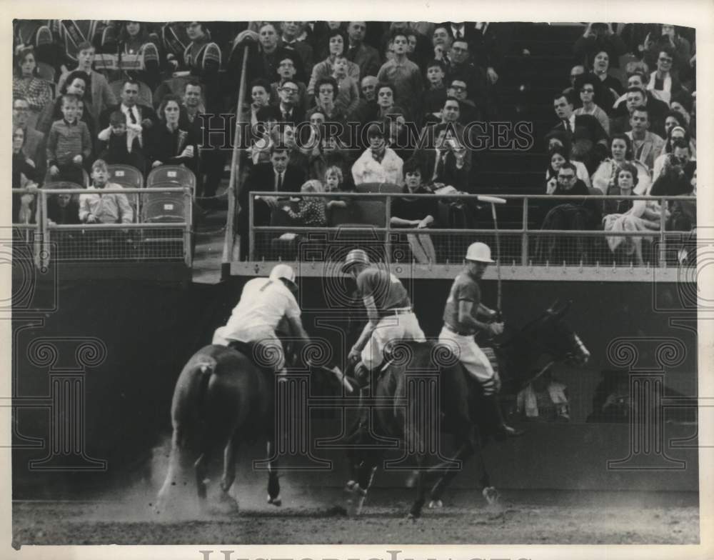 1966 Press Photo Polo players in action in Houston - hcs25502- Historic Images