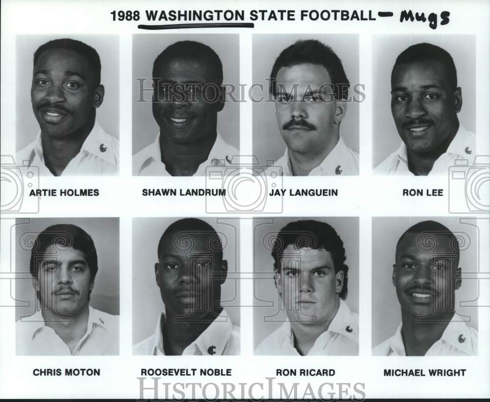 1988 Press Photo Washington State football head shots - hcs25588- Historic Images