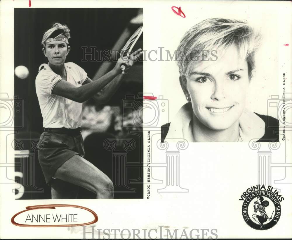 1986 Press Photo Pro tennis player Anne White - hcs25610 - Historic Images