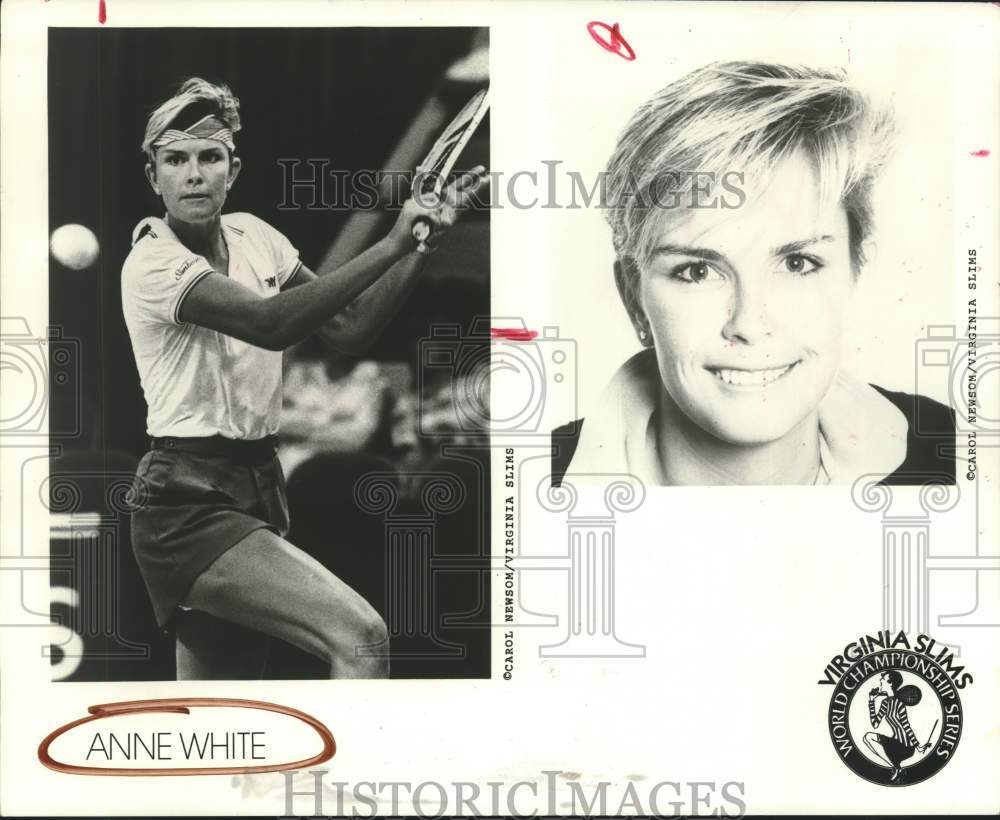 1986 Press Photo Pro tennis player Anne White - hcs25610- Historic Images