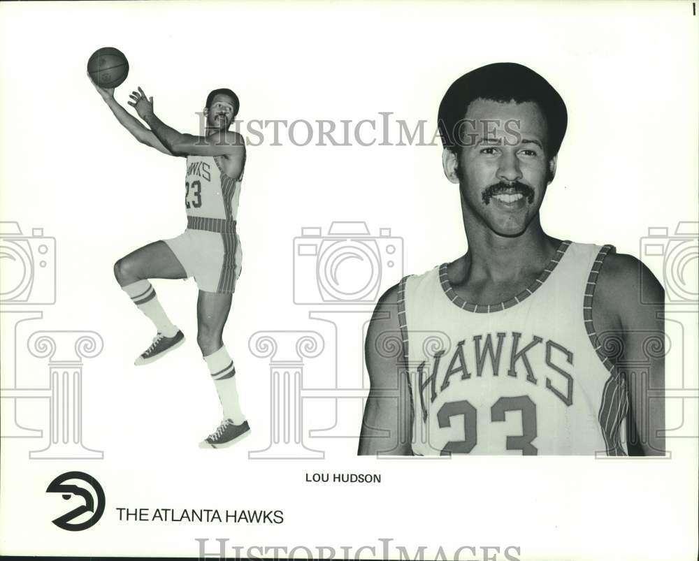 Press Photo Atlanta Hawks basketball player Lou Hudson - hcs25654- Historic Images