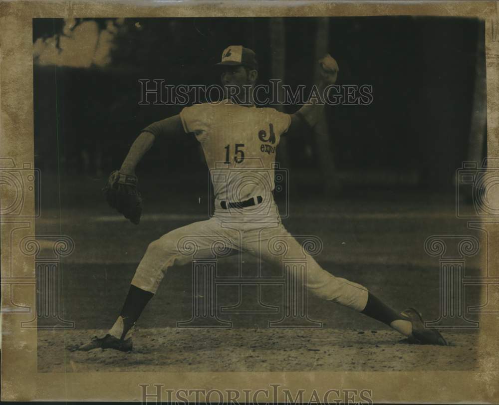 1970 Press Photo Montreal Expos baseball pitcher Balor Moor from Deer Park- Historic Images