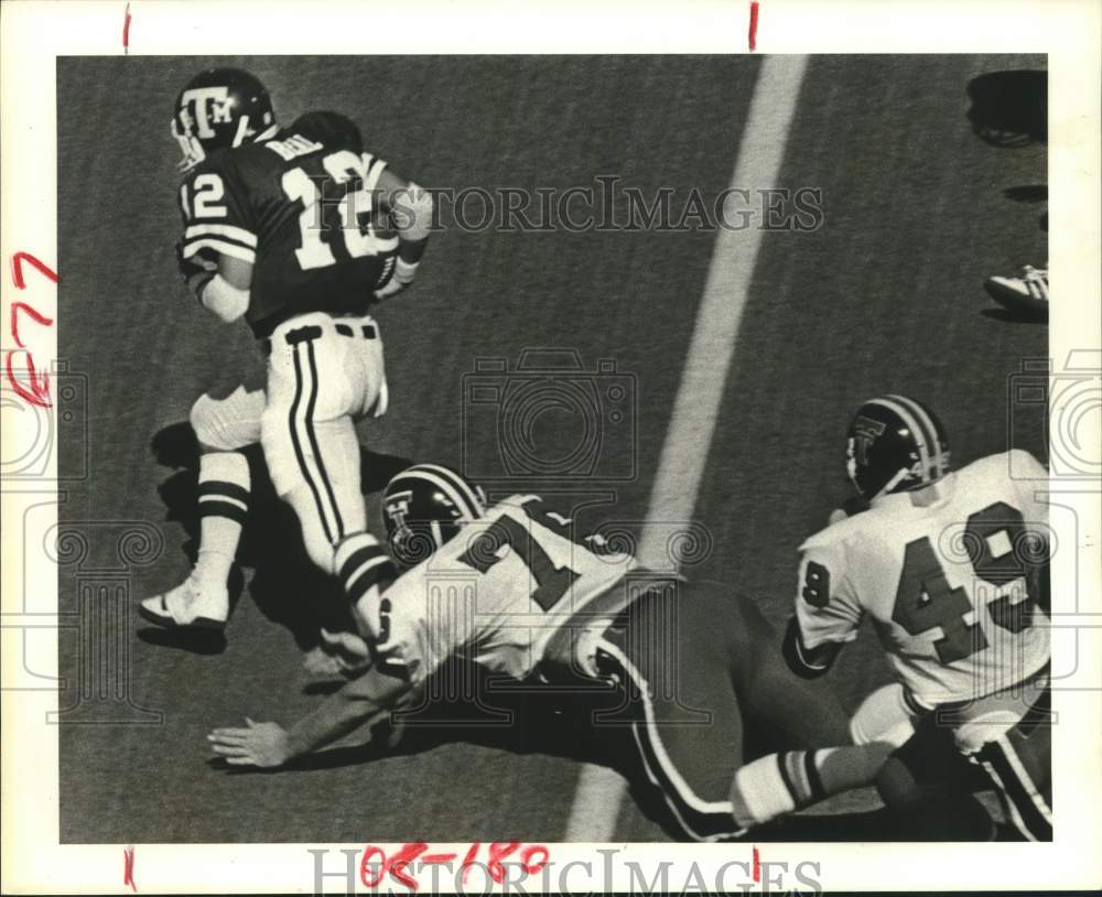 1980 Press Photo Texas A&amp;M and Texas Tech play college football at Kyle Field- Historic Images