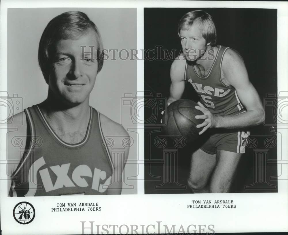 1974 Press Photo Philadelphia 76ers basketball player Tom Van Arsdale- Historic Images