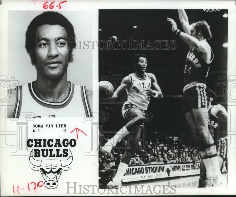 1978 Press Photo Chicago Bulls 6&#39;1&quot; guard Norm Van Lier - hcs25859- Historic Images