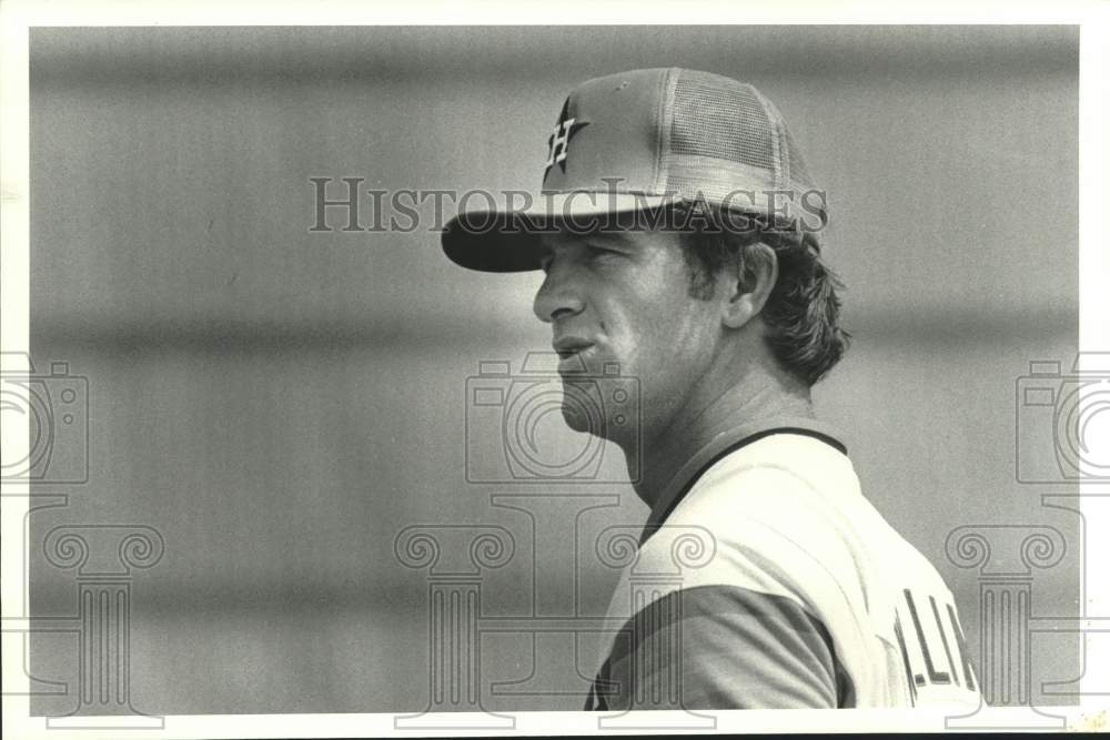 1980 Press Photo Close up of Houston Astros baseball player Denny Walling in FL- Historic Images