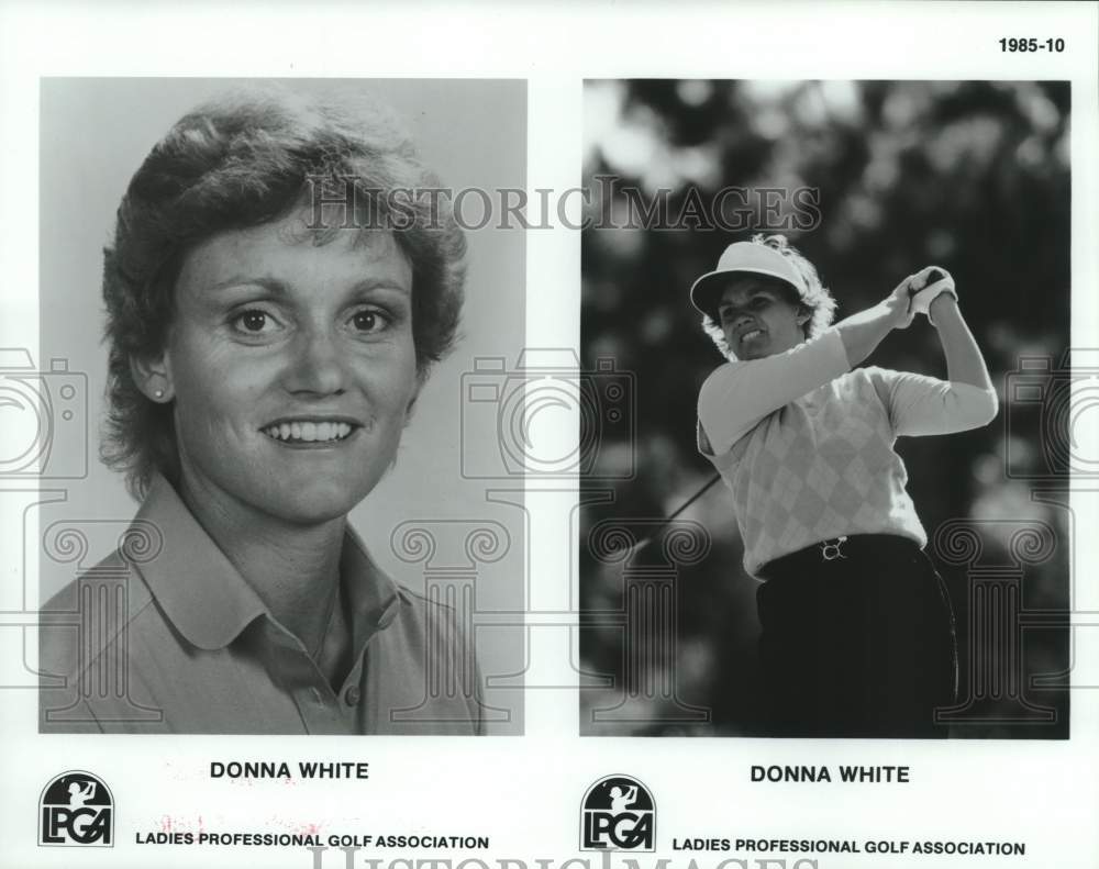 1985 Press Photo Donna White, Ladies Professional Golf Association - hcs25903- Historic Images